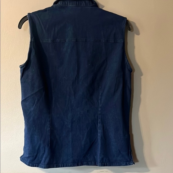 Denver Hayes Blue Button Down Shirt with Notched Collar - Picture 4 of 5